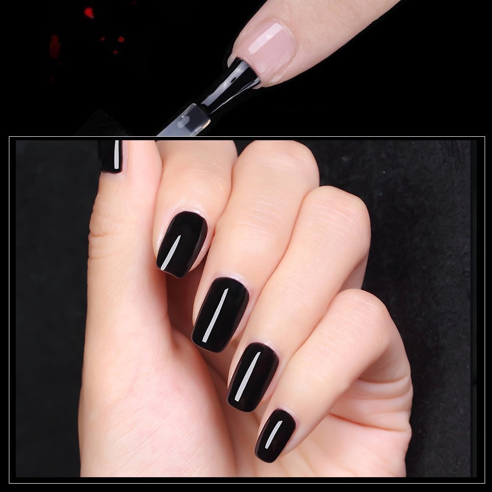 Vishine Long Lasting Soak Off Nail Polish Base + Top Coat Set Gel 15ml Beauty & Personal Care Vishine