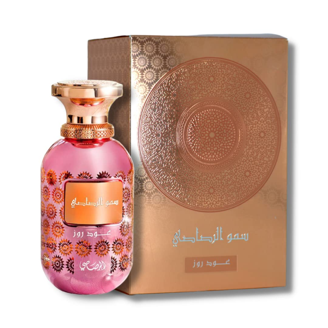 Rasasi Somow Al Oud Rose - Eau de Parfum 100ML (3.4 OZ) - Premium Arabian Perfume For Women, A Remarkable Women Perfume Long-Lasting Fragrance Beauty & Personal Care RASASI