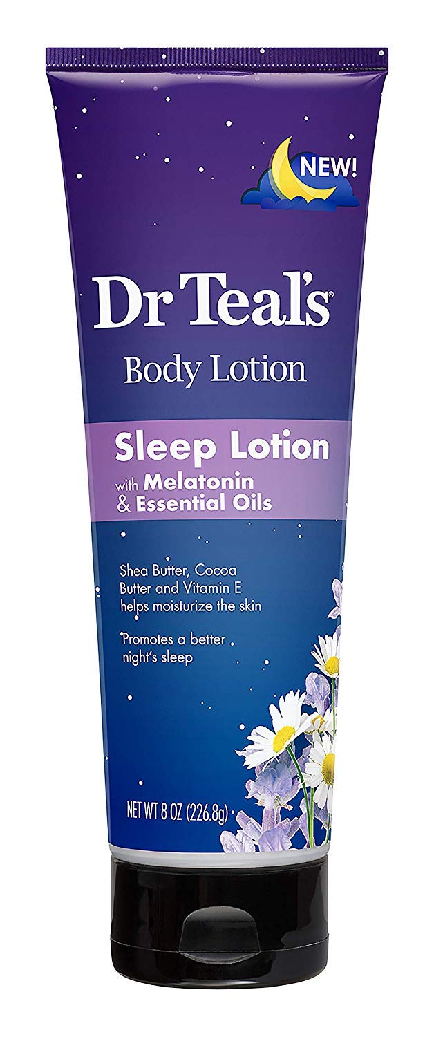 Dr Teal's Melatonin Sleep Lotion Gift Set (2 Pack, 8 oz ea.) - Nighttime Therapy Body Lotion Combines Shea & Cocoa Butter to Nourish and Protect Skin Beauty & Personal Care Dr Teal's