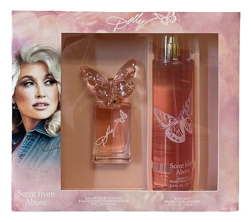 Dolly Parton Scent From Above Gift Set - Eau de Toilette 1.7 fl oz & Body Mist 8 fl oz Beauty & Personal Care SCENT BEAUTY
