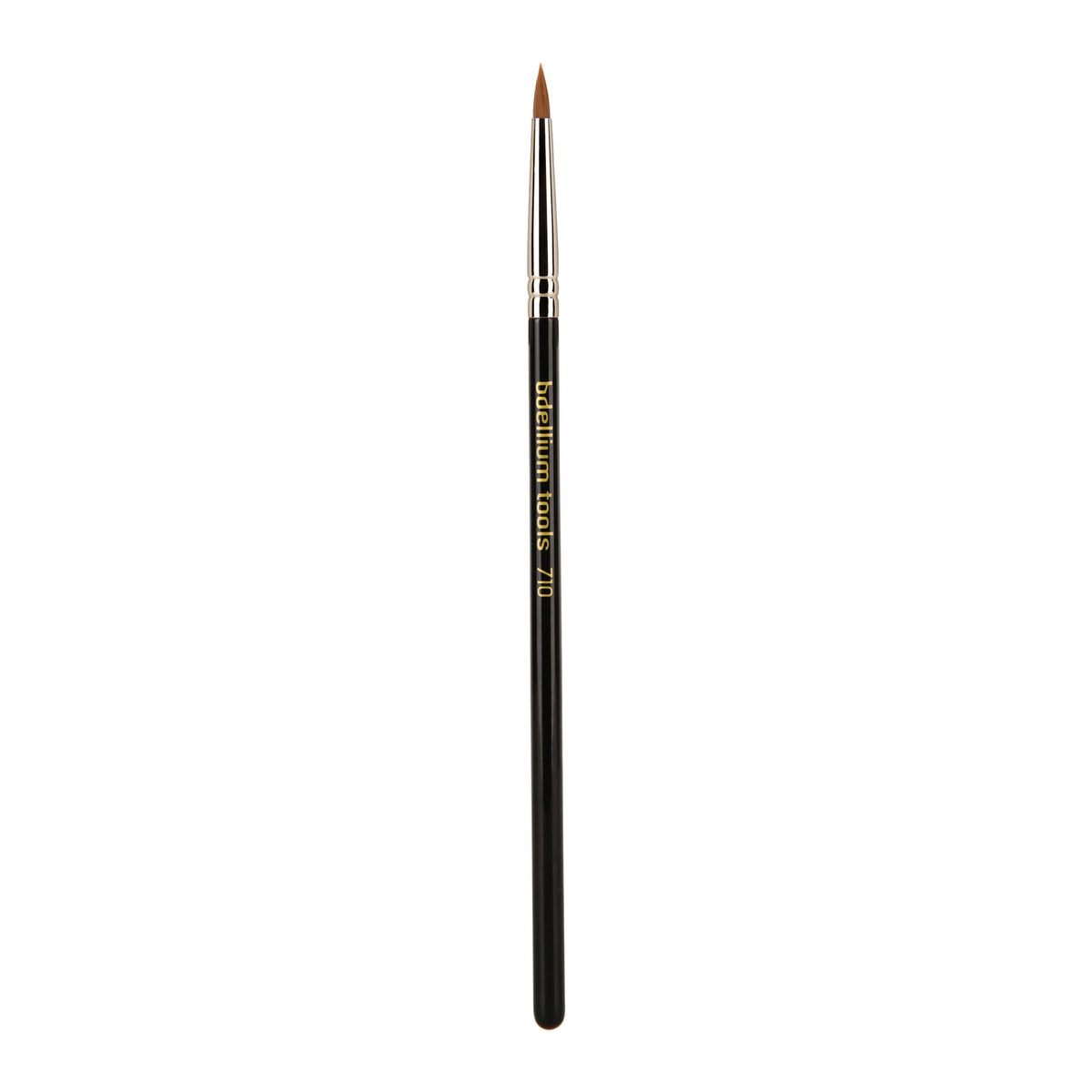 Bdellium Tools Professional Makeup Brush - Maestro Series 710 Eye Liner - With Soft Synthetic Fibers, For Creating Various Liner Styles (Black, 1pc)