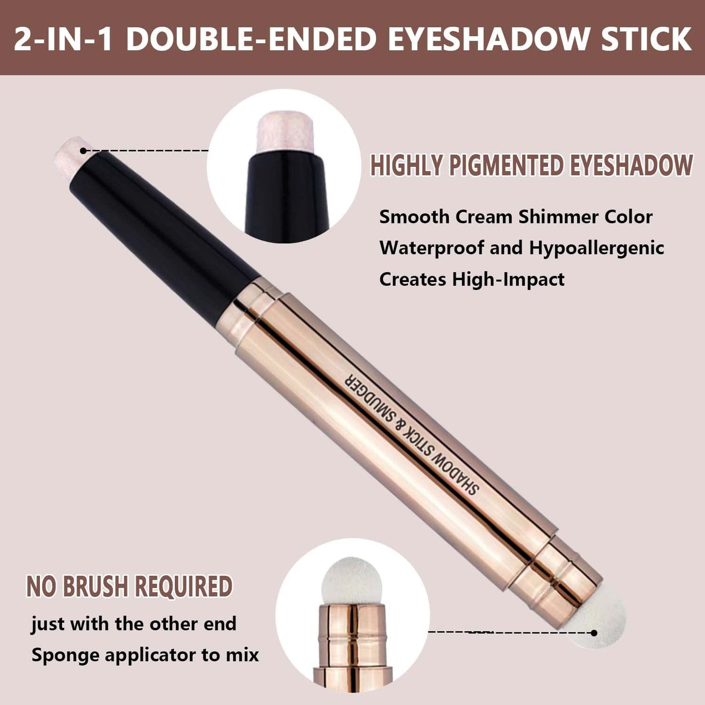 LGSZGDCN Eyeshadow stick Glitter Primer Palette Metallic Matte Shimmer Cream Eye Shadow Pencil Crayon Smooth Long Lasting Waterproof Highlighter Beauty & Personal Care LGSZGDCN