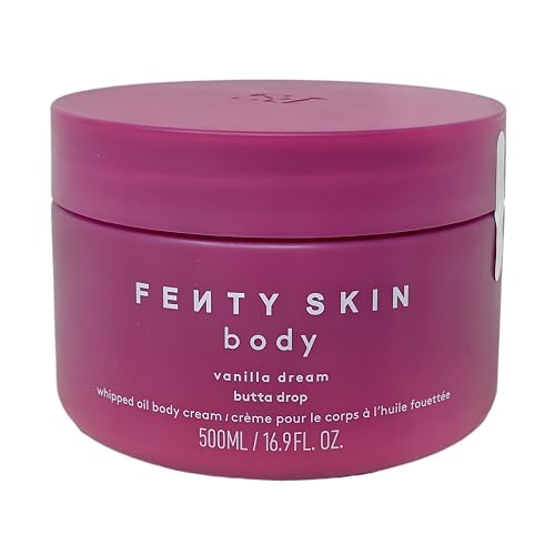 FENTY BEAUTY Limited Edition Jumbo Butta Drop Whipped Oil Body Cream - Vanilla Dream (500 mL / 16.9 fl oz) Beauty & Personal Care FENTY BEAUTY