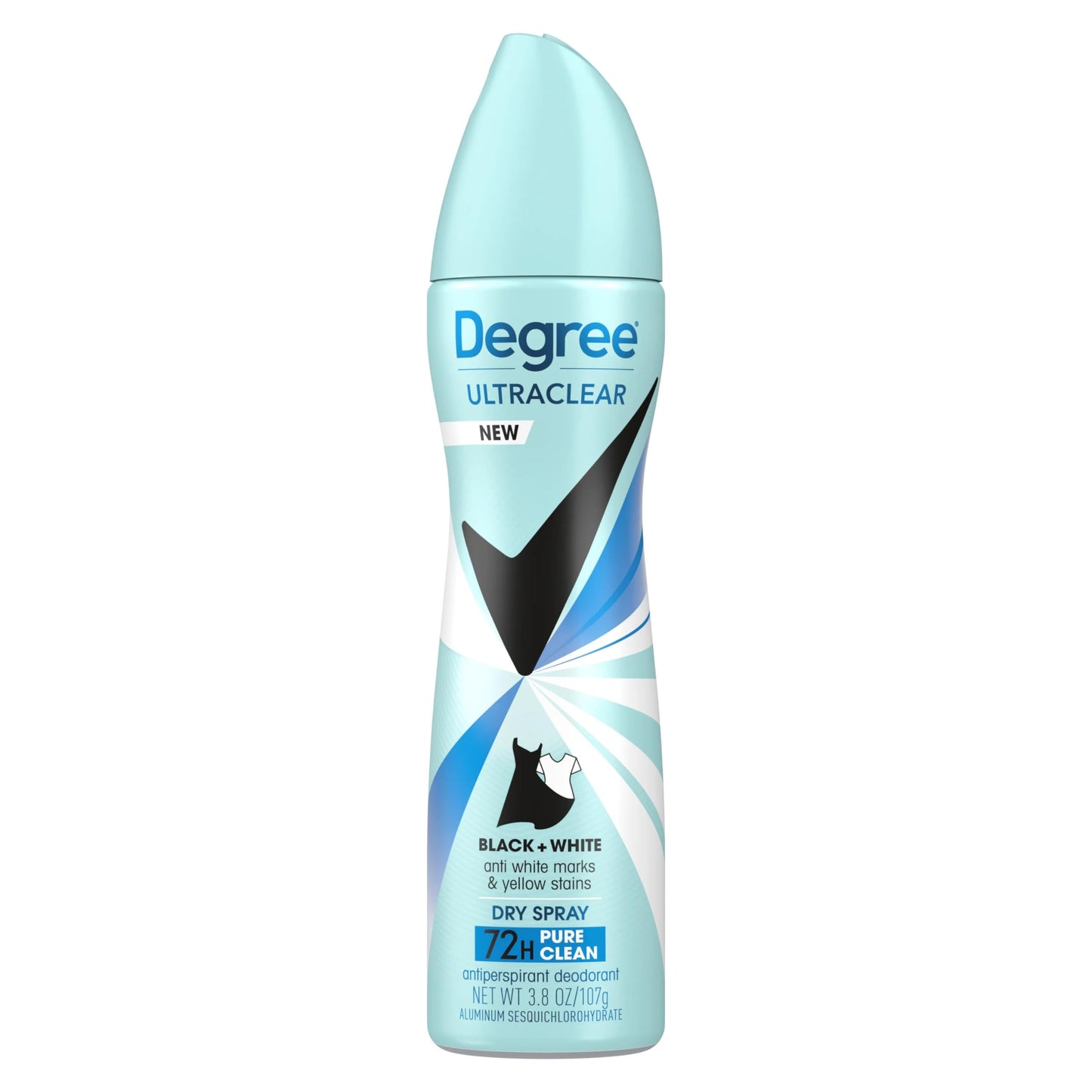 Degree UltraClear Black+White Pure Clean Dry Spray Antiperspirant Deodorant, 3.8 oz (Pack of 5) Beauty and Personal Care DEGREE