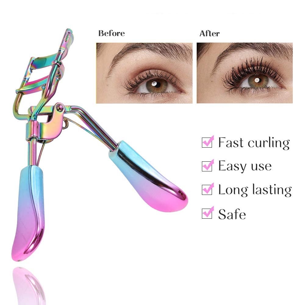 SinPinEra Eyelash Curler with 2 Advanced Silicone Refill Pads & Fits All Eye Shapes - Start a Beautiful Story Now! (Multi-Colored) Beauty & Personal Care SinPinEra