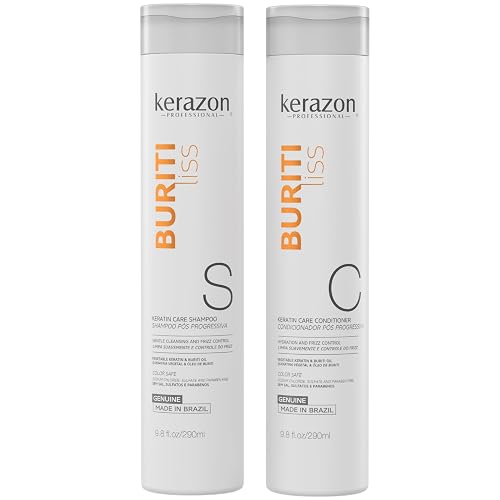 Sulfate Free Anti Frizz Color Safe Keratin Care Shampoo & Conditioner DUAL pack. Imported. Beauty & Personal Care Kerazon Professional