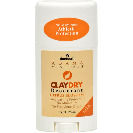 Deodorant,Clay,Dry,Citrus Beauty and Personal Care Adama Minerals