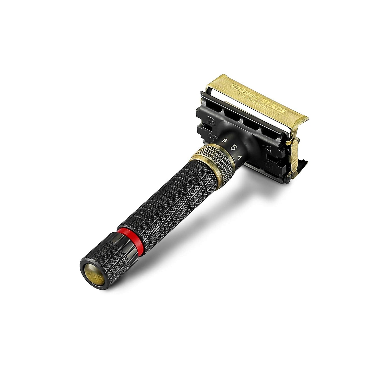 VIKINGS BLADE Adjustable Double Edge Safety Razor + Luxury Case. Smooth, Reusable, Eco-Friendly (The Emperor “Meiji”) Beauty and Personal Care Vikings Blade