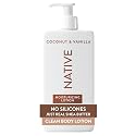 Native Body Lotion, Coconut & Vanilla, 48-Hour Hydration for Dry & Sensitive Skin, Made with Plant-Based Moisturizers like Shea Butter, Silicone Beauty & Personal Care Native