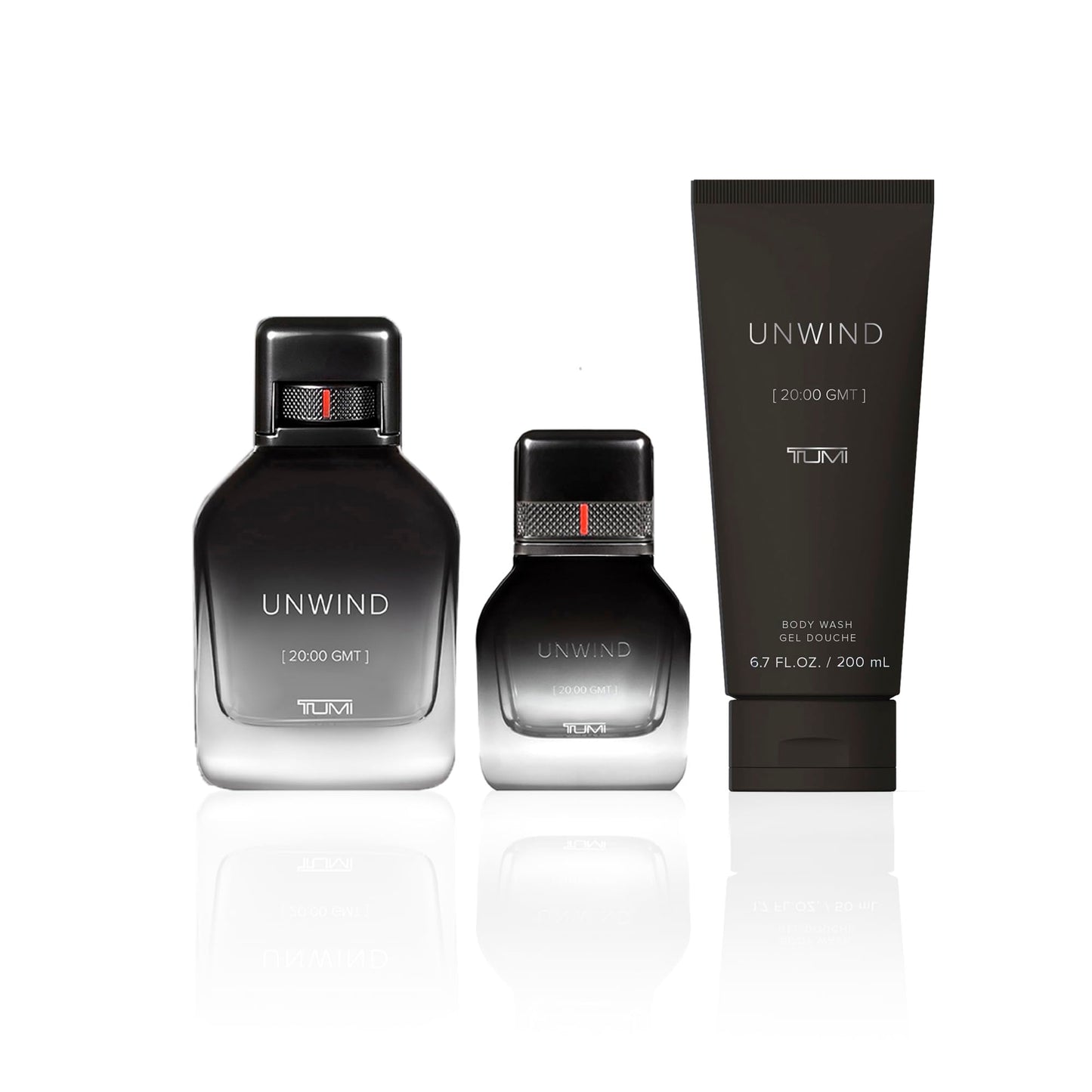 TUMI UNWIND [20:00 GMT] Gift Set - Warm Cologne & Body Wash for Men - 3.4 oz & 1.0 oz Eau de Parfum, 6.7 oz Body Wash Beauty & Personal Care TUMI