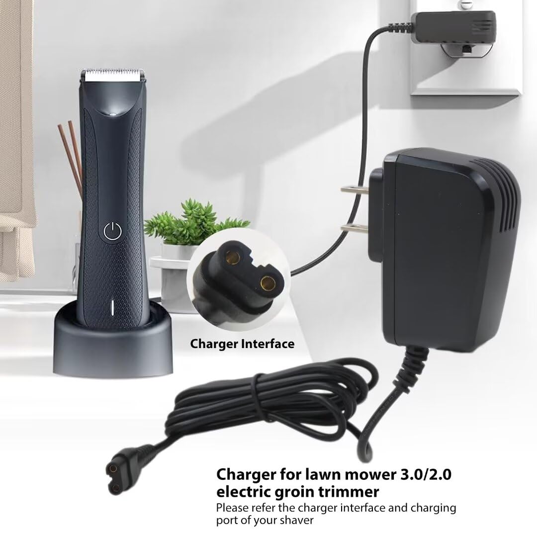 Replacement Charger Replacement for Manscaped Lawn Mower 3.0/2.0 Electric Groin Shaver Hair Trimmer Manscape by WELURE Beauty and Personal Care WELURE