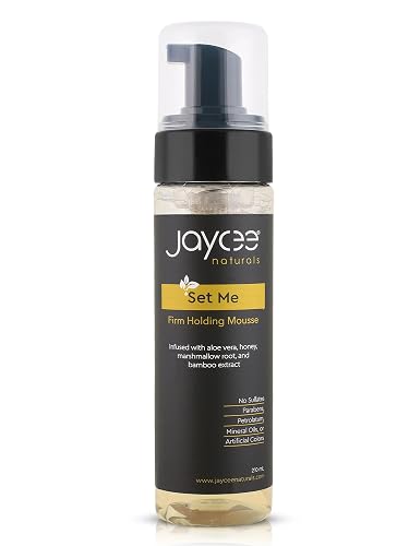 Jaycee Naturals Set Me Firm Holding Mousse with Honey, Marshmallow Root Extract, Bamboo Extract, and Aloe Vera Juice to Moisturize, Soften, Strengthen Beauty & Personal Care Jaycee Naturals
