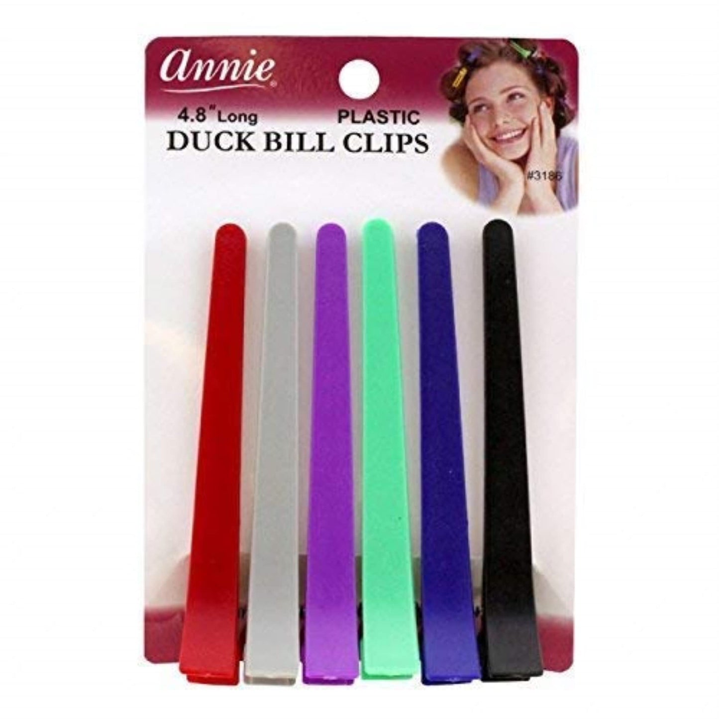 duck bill clips plastic roller hair clip by Annie Beauty & Personal Care Annie