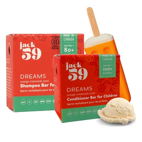 All Natural Shampoo and Conditioner Set for Kids with Essential Oils, Bar Shampoo and Conditioner Set for Overall Hair Health and Scalp Care, 3 oz & 2 Beauty & Personal Care Jack59