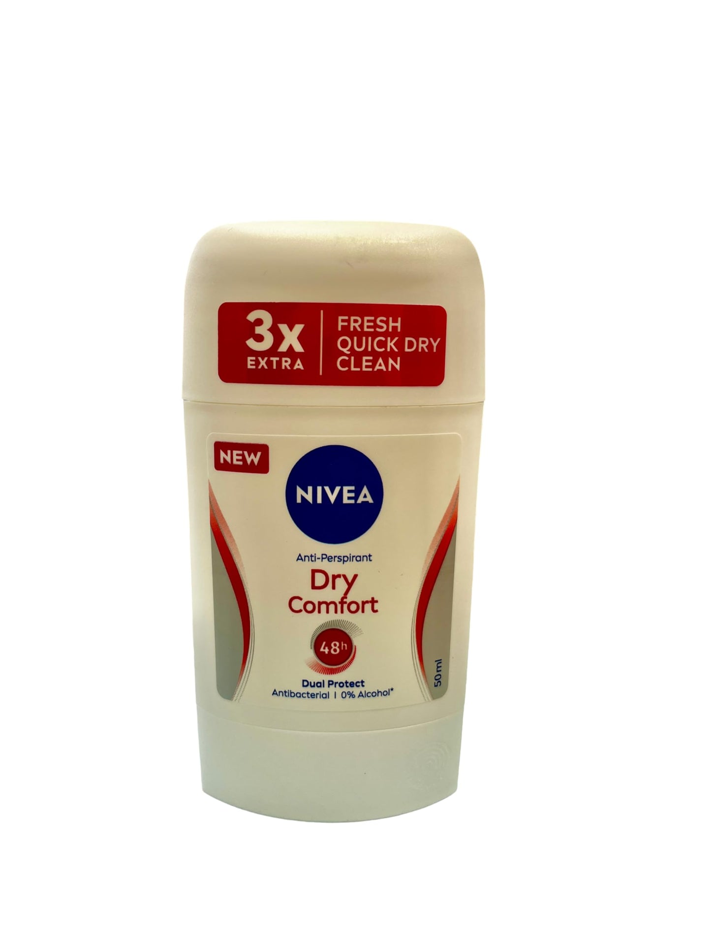 NIVEA Dry Comfort Antiperspirant Deodorant Stick Bundle 2 Pack - Twin Set of 50 ml Sticks with Long-Lasting Dry Freshness and Gentle Skin-Friendly Beauty and Personal Care NIVEA
