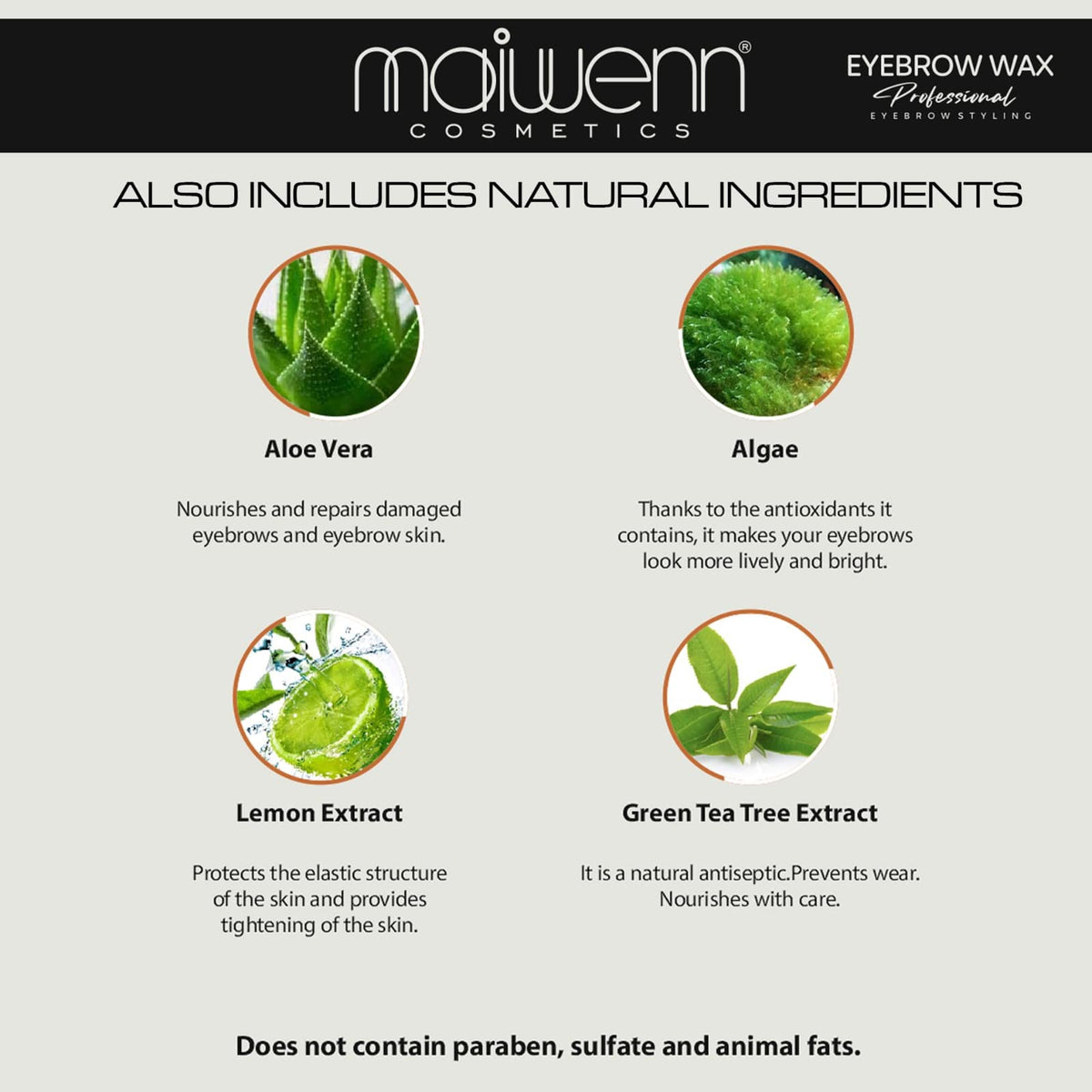 Maiwenn Make Up Eyebrow Wax, 4D Brow Freeze Styling Gel, Long Lasting Waterproof, for Natural, Fluffy and Feathery Brows Beauty & Personal Care maiwenn