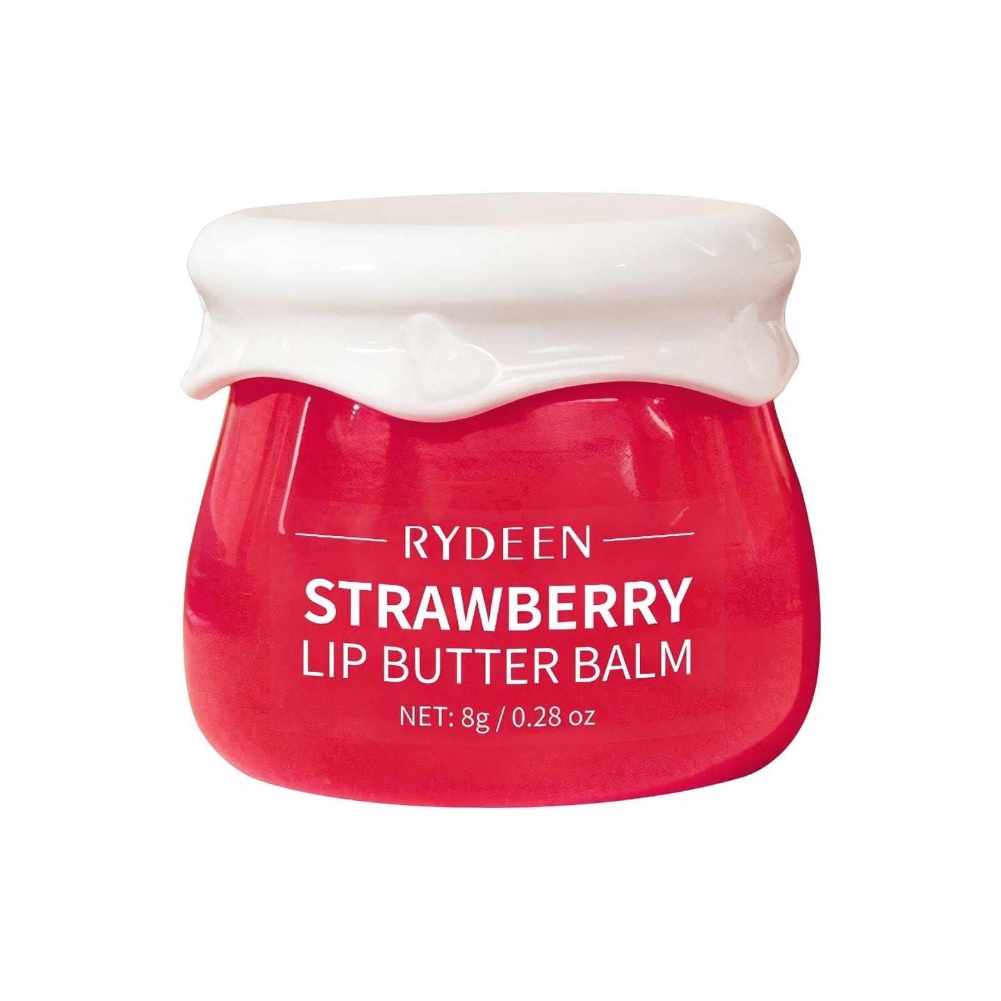 RYDEEN Strawberry Lip Butter Balm, Glossy Finish, Moisturizing Balm, Locks in Moisture, 0.28 oz Beauty and Personal Care RYDEEN