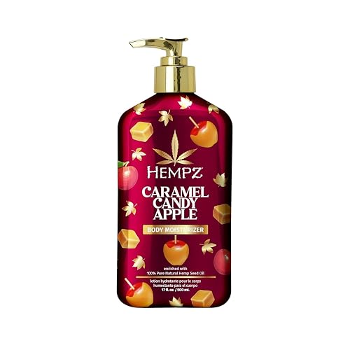 Hempz NEW Caramel Candy Apple Body Moisturizer, Body Lotion, Fall & Winter Skin Care for Men & Women, Limited Edition, 17 fl.oz. Beauty & Personal Care Hempz
