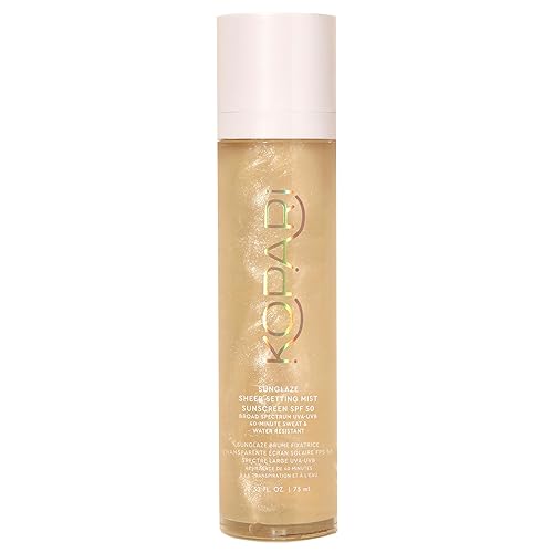 Kopari Sunglaze Sheer Setting Mist Sunscreen SPF 50, Weightless, Fast Drying, Ultra-Fine Setting Spray, Made With Hyaluronic Acid, Sets Makeup For A Beauty & Personal Care Kopari