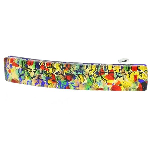 Glass Of Venice Murano Glass Venetian Reflections Hair Clip - Golden Meadow Beauty & Personal Care Glass Of Venice