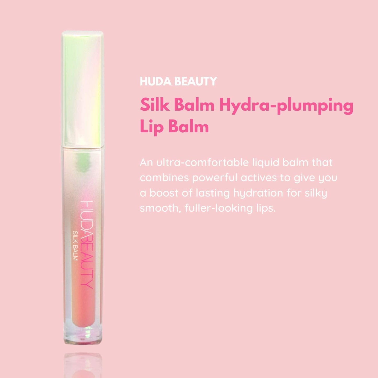 HUDA BEAUTY Silk Balm Hydrating and Nourishing Lip Balm Blush Beauty & Personal Care Huda