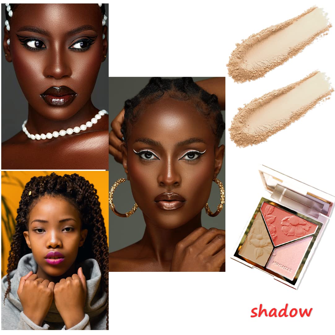 3-in-1 Highlighter Makeup Palette - Contour, Blush & Glow Kit with Matte & Shimmer Finish - Silky Pressed Powder for Face, Cheekbones, Eyes Beauty & Personal Care musoxian
