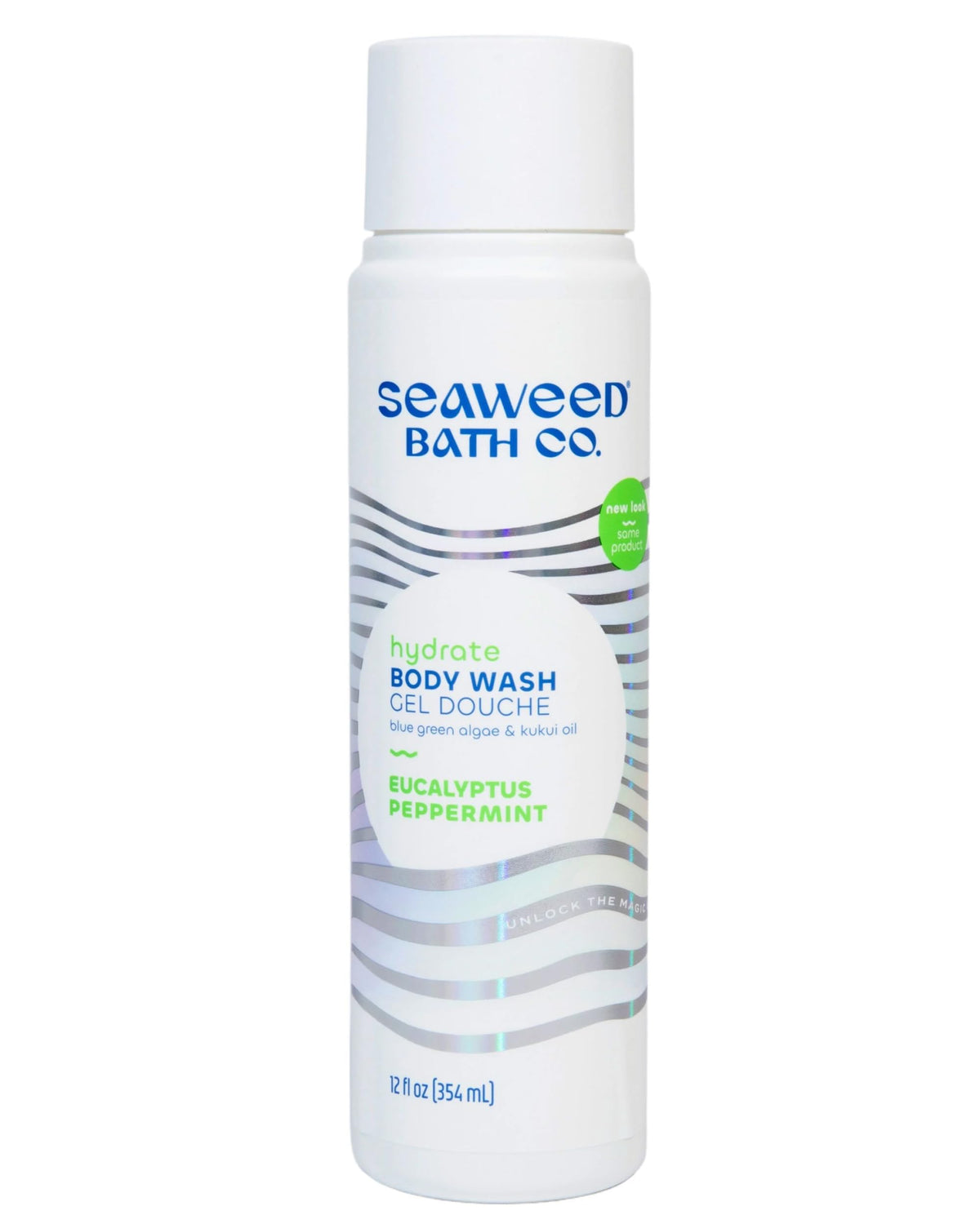 Seaweed Bath Co. Hydrate Body Wash, Eucalyptus Peppermint Scent, 12 Ounce, Shower Gel for Men & Women, Vegan, Paraben Free, Sulfate Free, Cruelty Free Beauty & Personal Care The Seaweed Bath Co.