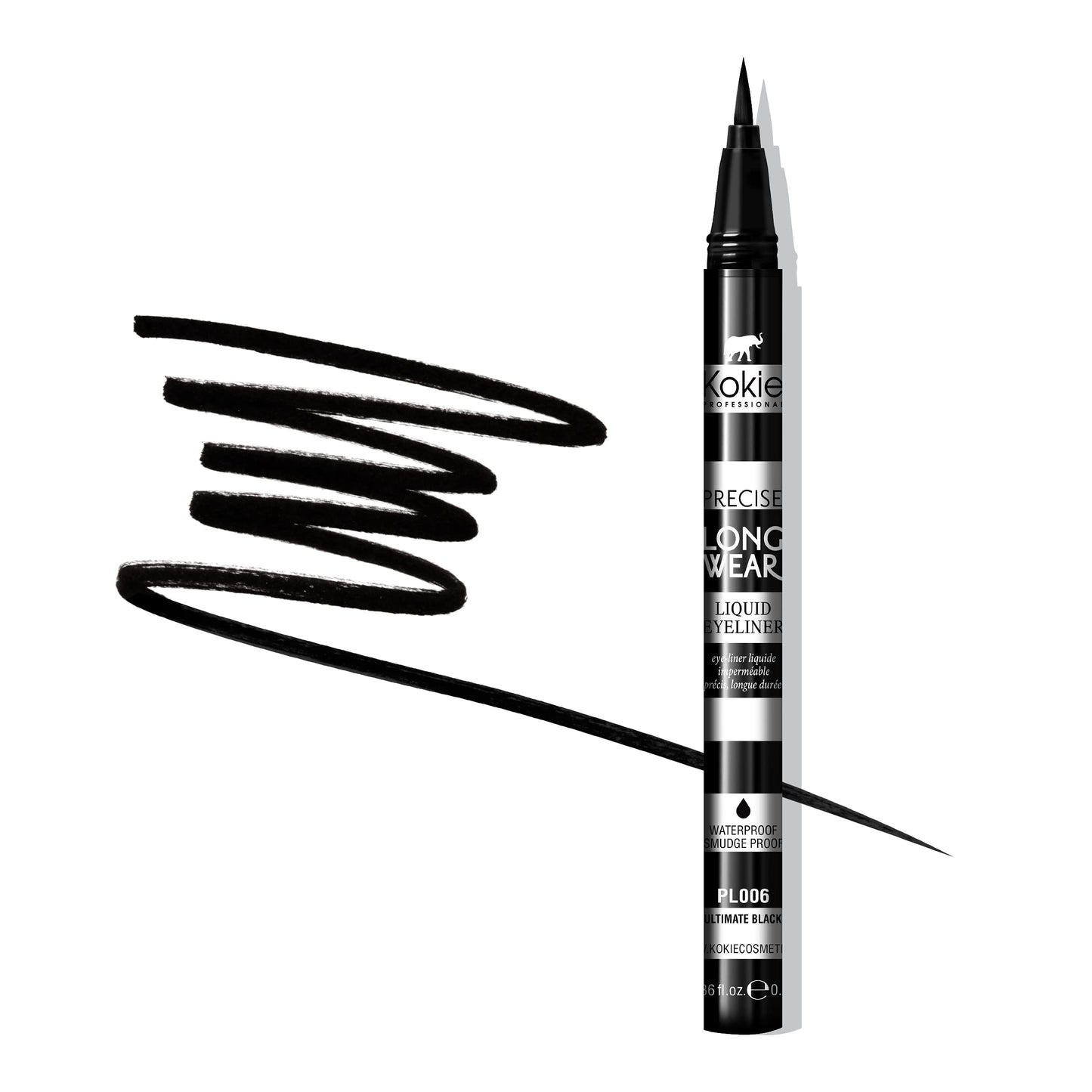 Kokie Precise Longwear Liquid Eyeliner, Waterproof, Smudge Proof Beauty & Personal Care Kokie