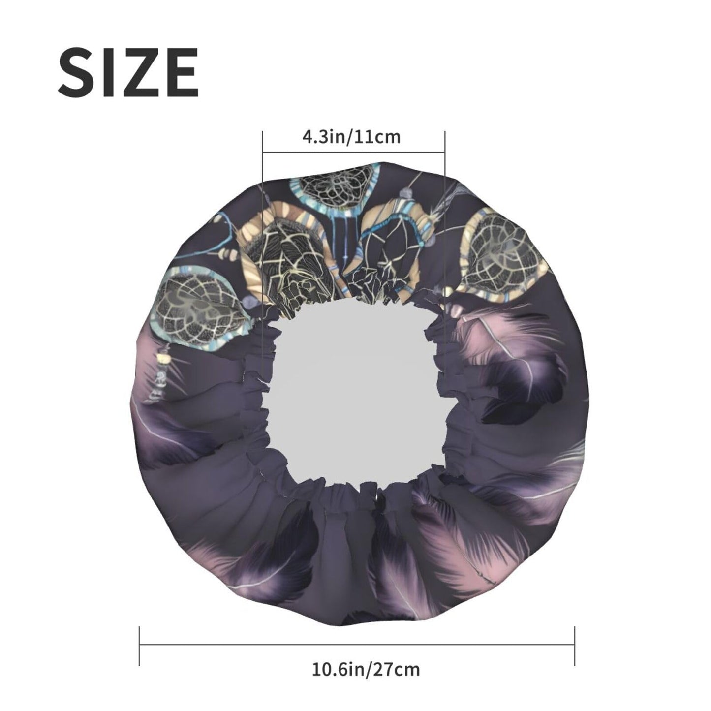 Dream Catcher Shower Cap for Women Men Large Reusable Shower Bonnet Double-Layer Waterproof Bath Caps Elastic Band Hair Hat for All Hairstyles Beauty and Personal Care BWLHJKE