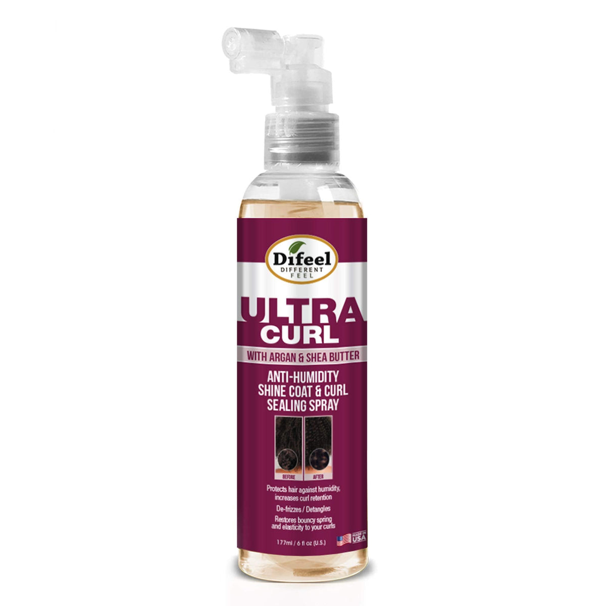 Difeel Ultra Curl Sealing Spray, 8 oz - Hair Treatment for Curly Hair, Anti-Frizz and Humidity-Proof Beauty & Personal Care Difeel