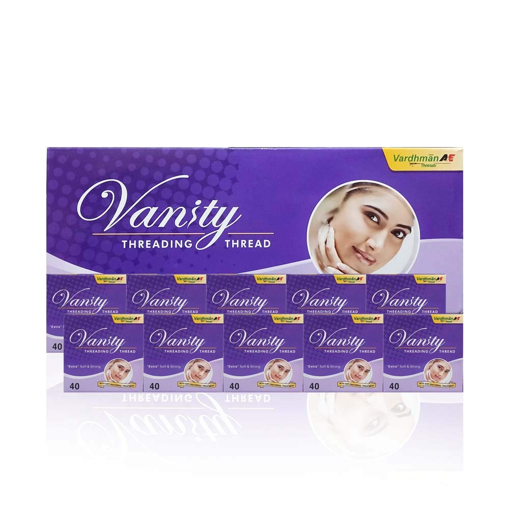 Vanity Eyebrow Threading 10 Spool x 300 Meter Extra Soft Strong