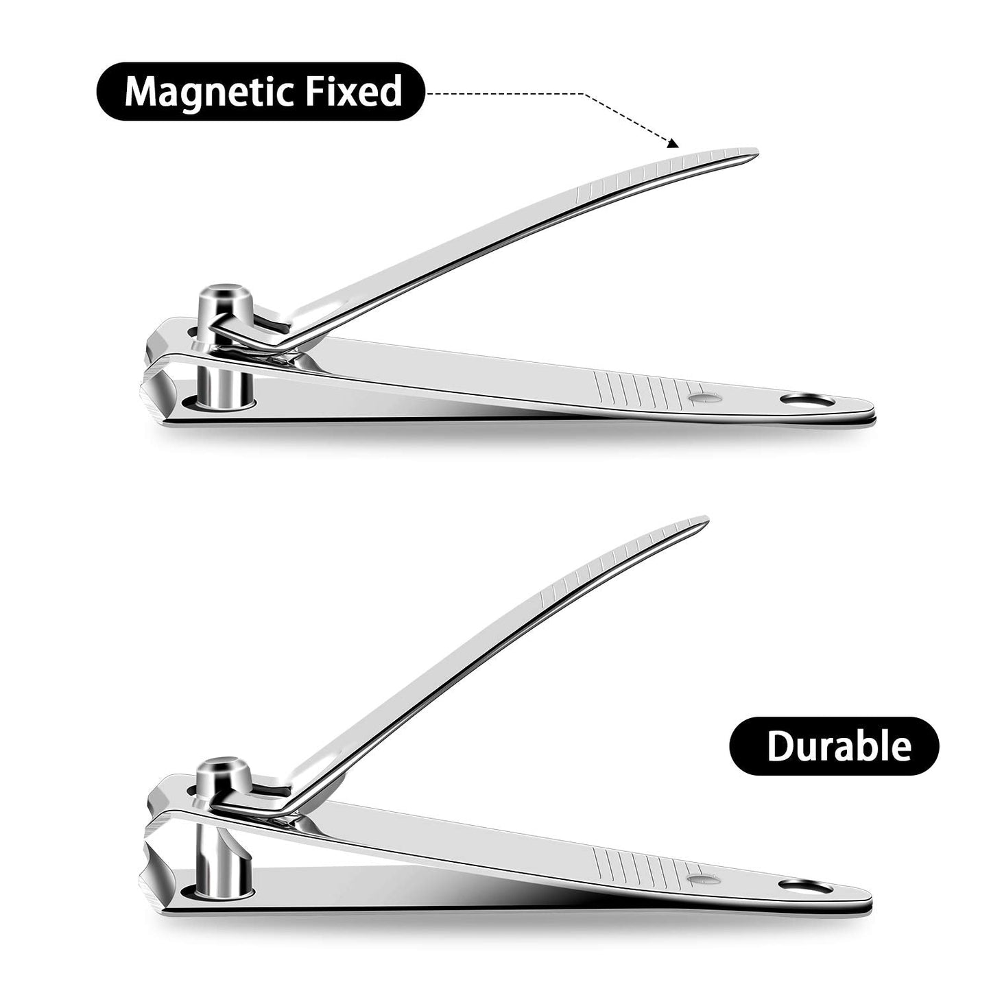 Mudder 28 Pcs Fingernail Nail Clippers Bulk Stainless Steel Toenail Clippers Thick Portable Travel Manicure Kit for Men and Women(Simple Style) Beauty & Personal Care Mudder