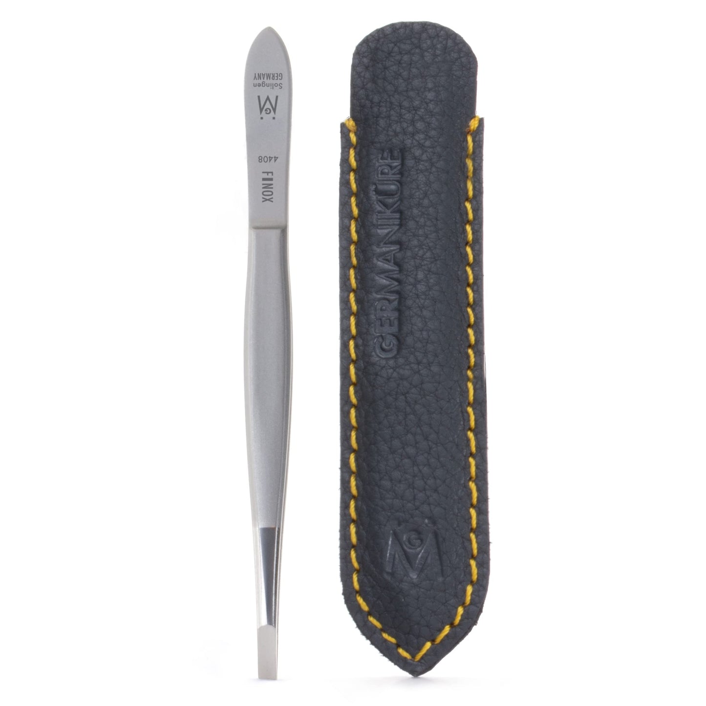 GERMANIKURE Arched Claw Tweezers in Leather Case - Made in Solingen Germany Beauty & Personal Care GERmanikure