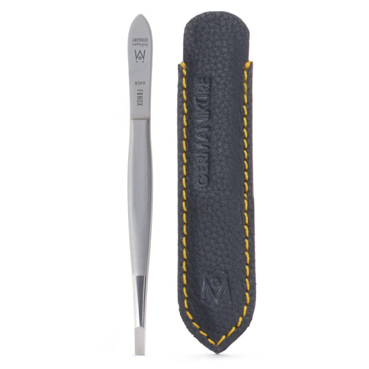 GERMANIKURE Arched Claw Tweezers in Leather Case - Made in Solingen Germany Beauty & Personal Care GERmanikure