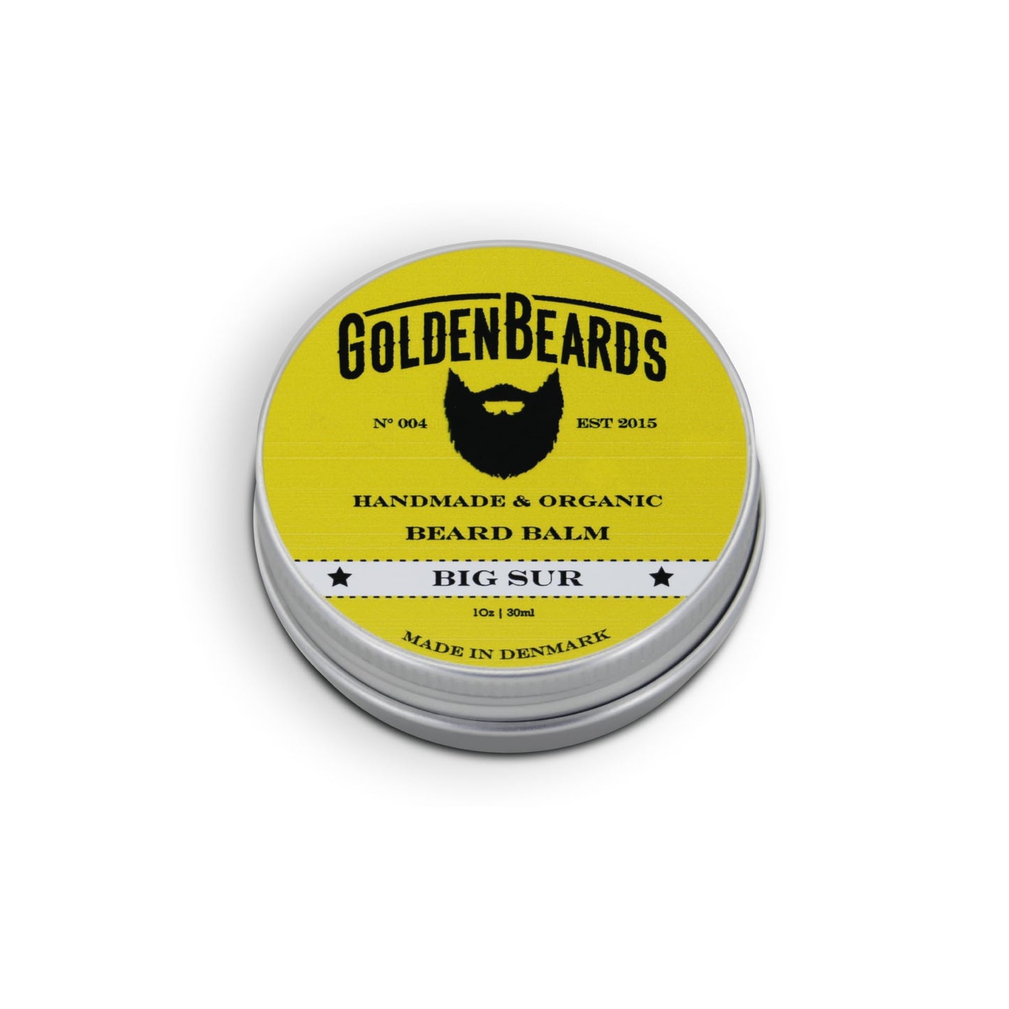 Golden Beards Organic Beard Balm Big Sur - Shea, Cocoa & Argan Butter Blend with Lime & Patchouli Scent - 30ml Vegan Beard Softener & Styling Balm Beauty and Personal Care Golden Beards Kobenhavn BALM GROOMING OIL