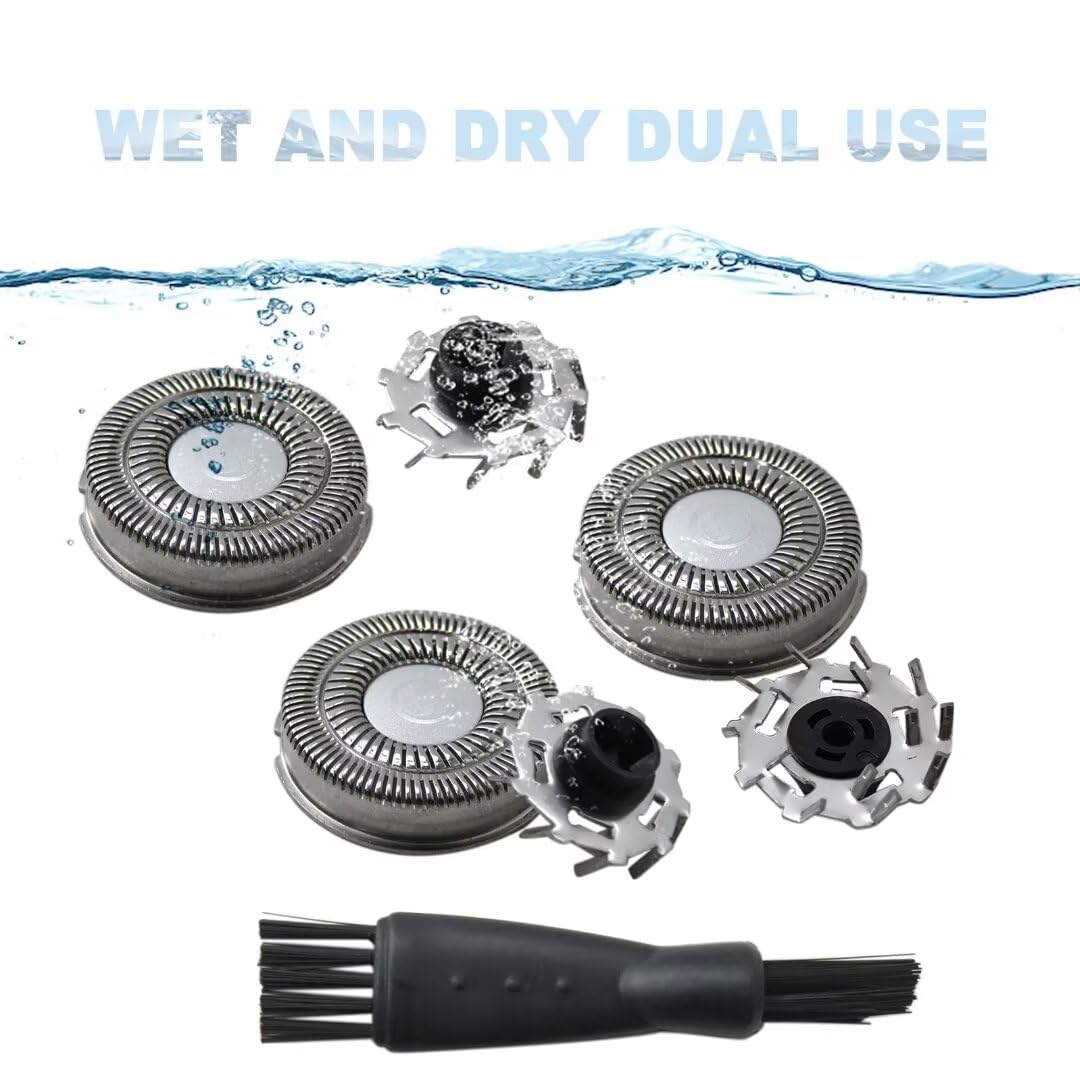 2024 Upgraded 3Pcs Shaver Replacement Blades with Clean Brush For SweetLF Electric Shavers SWS7105 and SWS7105BK Beauty and Personal Care USonline911