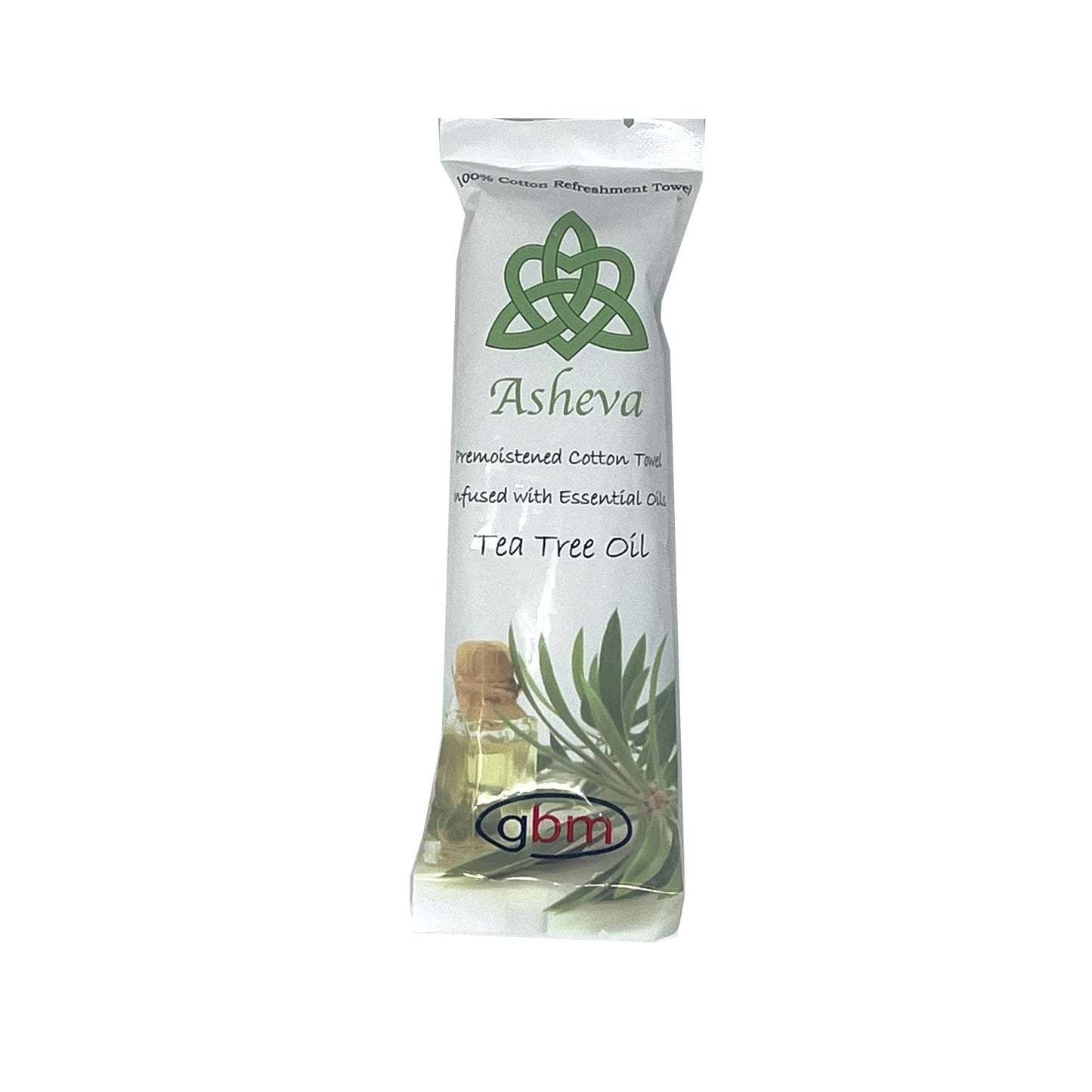 Asheva 8" x 9" Individually Wrapped Oshibori Disposable Towels - Luxurious Moist Cotton Hot/Cold Refreshment Towel - Lavender, Lemon, or Tea Tree Beauty & Personal Care GBM