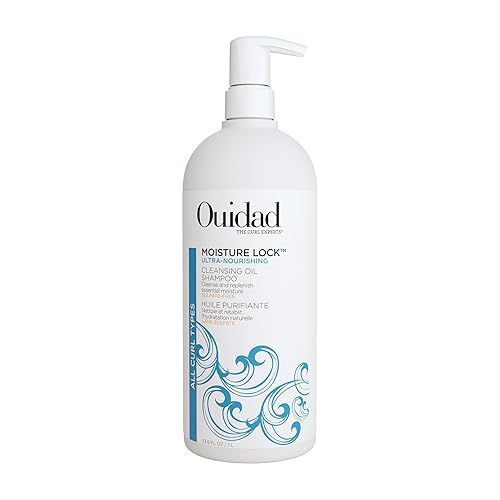 Ouidad Moisture Lock Ultra Nourishing Cleansing Oil Shampoo for Curly Hair - 33.8 fl oz, Rehydrates Dry, Damaged Curls, Color Safe Shampoo, For Women Beauty & Personal Care Ouidad