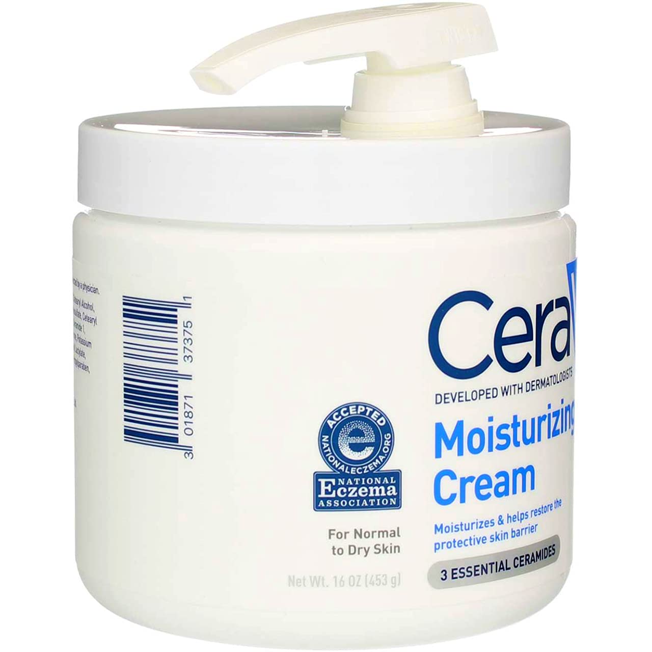 CeraVe Moisturizing Cream | 16 Ounce with Pump | Daily Face and Body Moisturizer for Dry Skin (Pack of 2) Beauty & Personal Care CeraVe