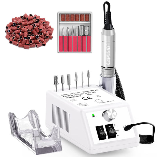 Jiasheng Electric Nail Drill, 30000rpm Professional Nail Drill Machine, Compact Electrical Nail File Kit for Acrylic Gel Nails Efile Drill Beauty & Personal Care JIASHENG