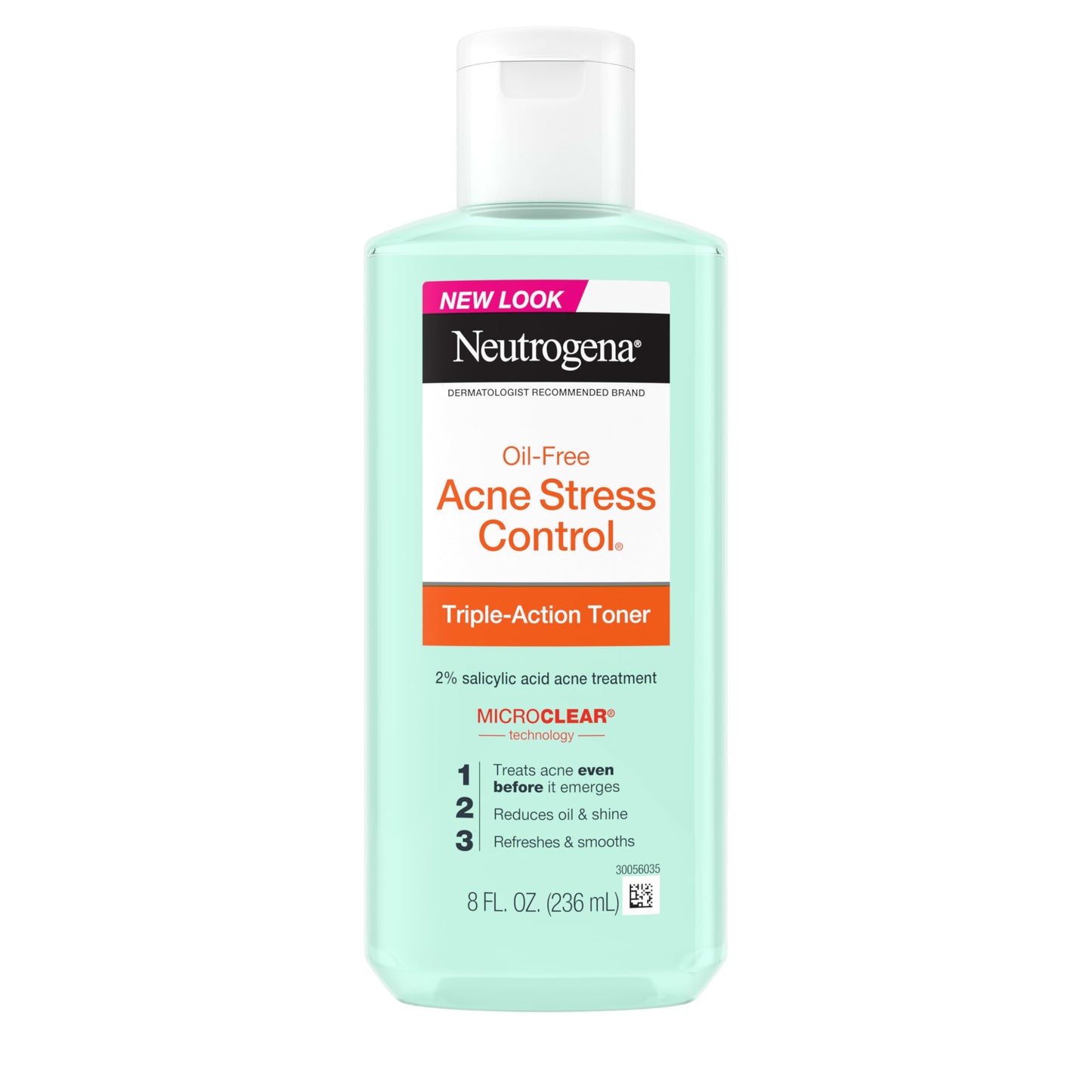 Neutrogena Acne Stress Control Triple-Action Toner 8 oz – Oil-Free Face Toner with 2% Salicylic Acid, Green Tea & Cucumber for Acne Care Beauty & Personal Care Neutrogena