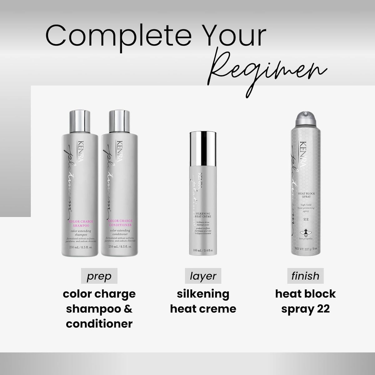 Kenra Professional Platinum Heat Block Spray 22 | Heat Protecting Hairspray | High Hold For Ultimate Style Longevity | Clean Release From Hot Tools |