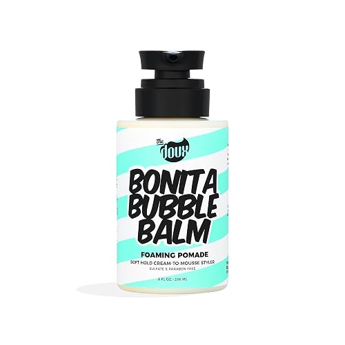 Bonita Bubble Balm Foaming Pomade - Cream to Foam Styling Pomade for Curly Hair, Wavy Hair & Natural Styles - Lightweight Hair Mousse Alternative Beauty & Personal Care The Doux