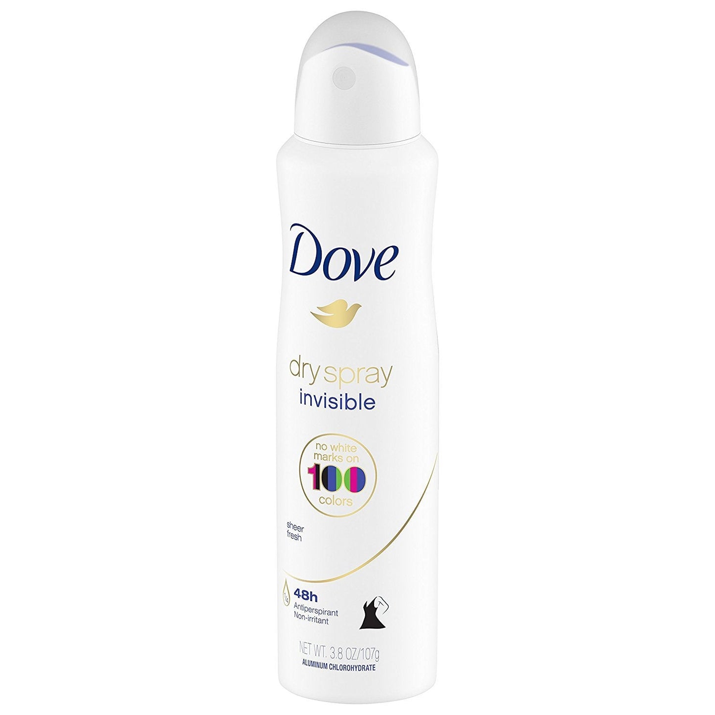 Dove Dry Spray Antiperspirant - Invisible - Sheer Fresh - Net Wt. 3.8 OZ (107 g) Per Can - Pack of 3 Cans Beauty and Personal Care Dove