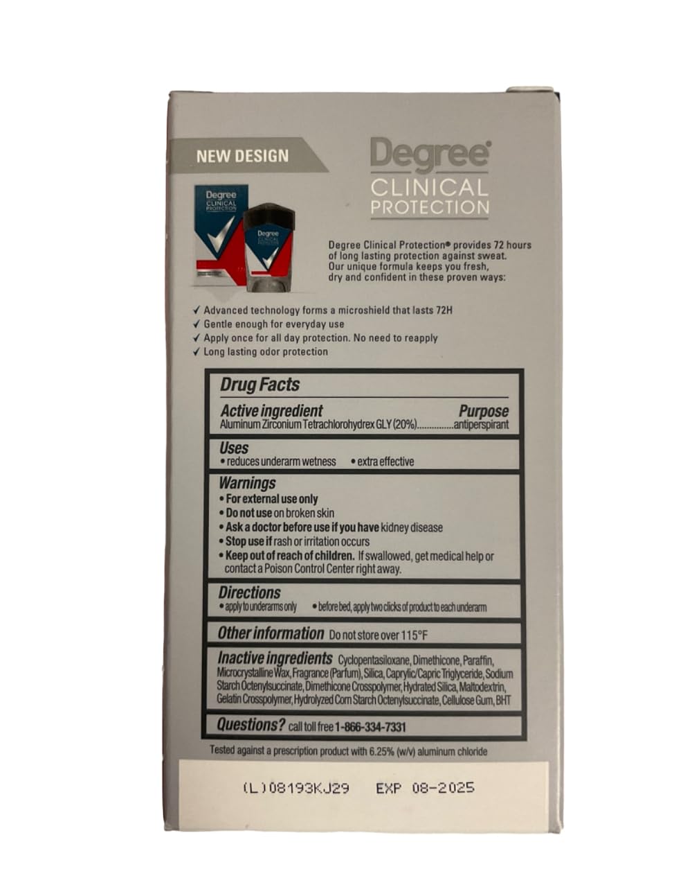 Degree Clinical Sport Men Size 1.7z Degree Clinical Sport 1.7z Beauty and Personal Care Degree