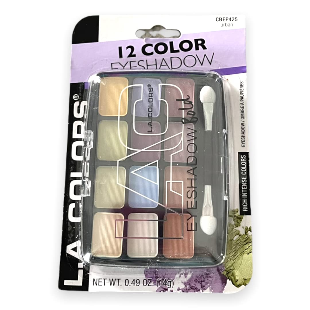 L.A. Colors Expressions, 12 Color Eyeshadow, BEP425 Urban, 0.49 Oz Beauty & Personal Care L.A. COLORS