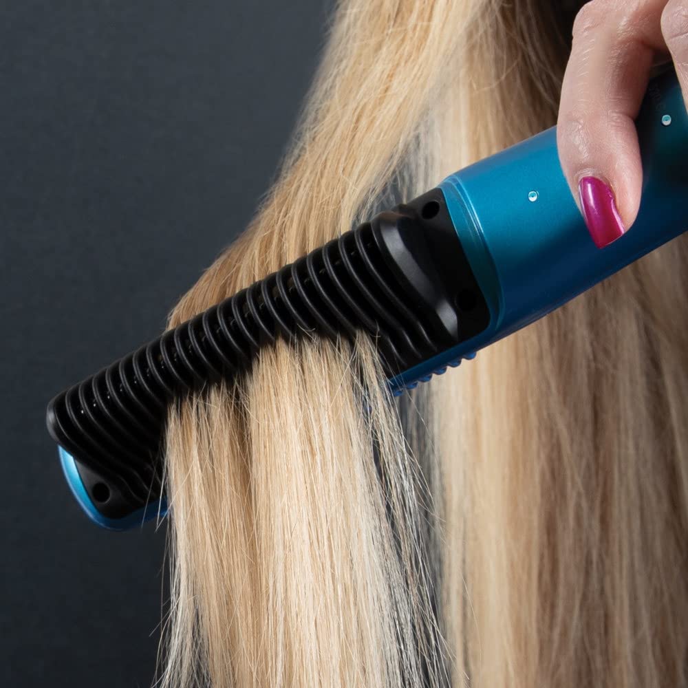 ForPro Professional Collection Expert Salon Hair Straightener Brush, Ultra-Fast Nano Ceramic Heater with 3D Heating Teeth, 3 Heat Settings, Auto-Off Beauty & Personal Care ForPro Professional Collection