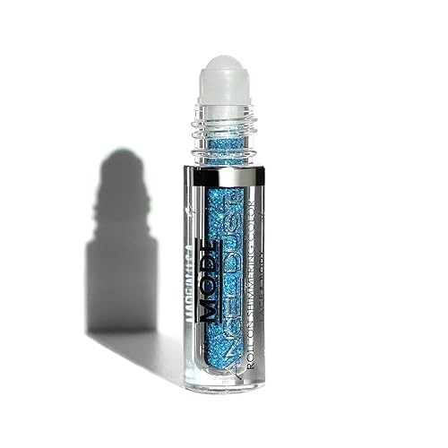 Mode Angel Dust Roll On Glitter HYPERSONIC Holographic Blue Sparkling High Performance 3D Loose Glitters for Face and Body, Spill Proof Bottle Beauty & Personal Care Mode Cosmetics