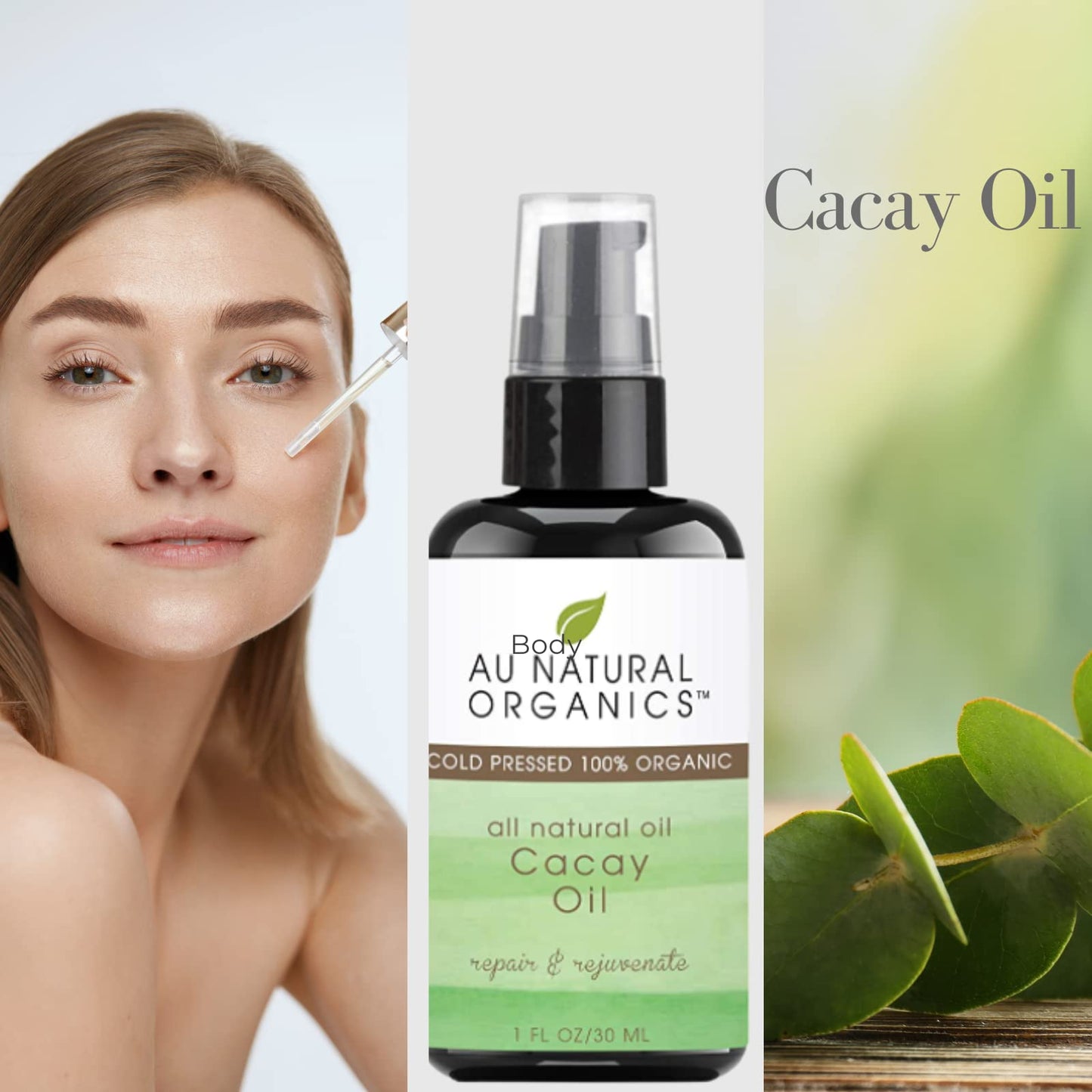 Au Natural Organics Cacay Oil - 100% Cold Pressed Kahai, Natural Retinal Vitamin A, E for Hair, Face, Body, Nails - Anti Wrinkle Face Oil, Repair Dry Beauty & Personal Care Au Natural Organics
