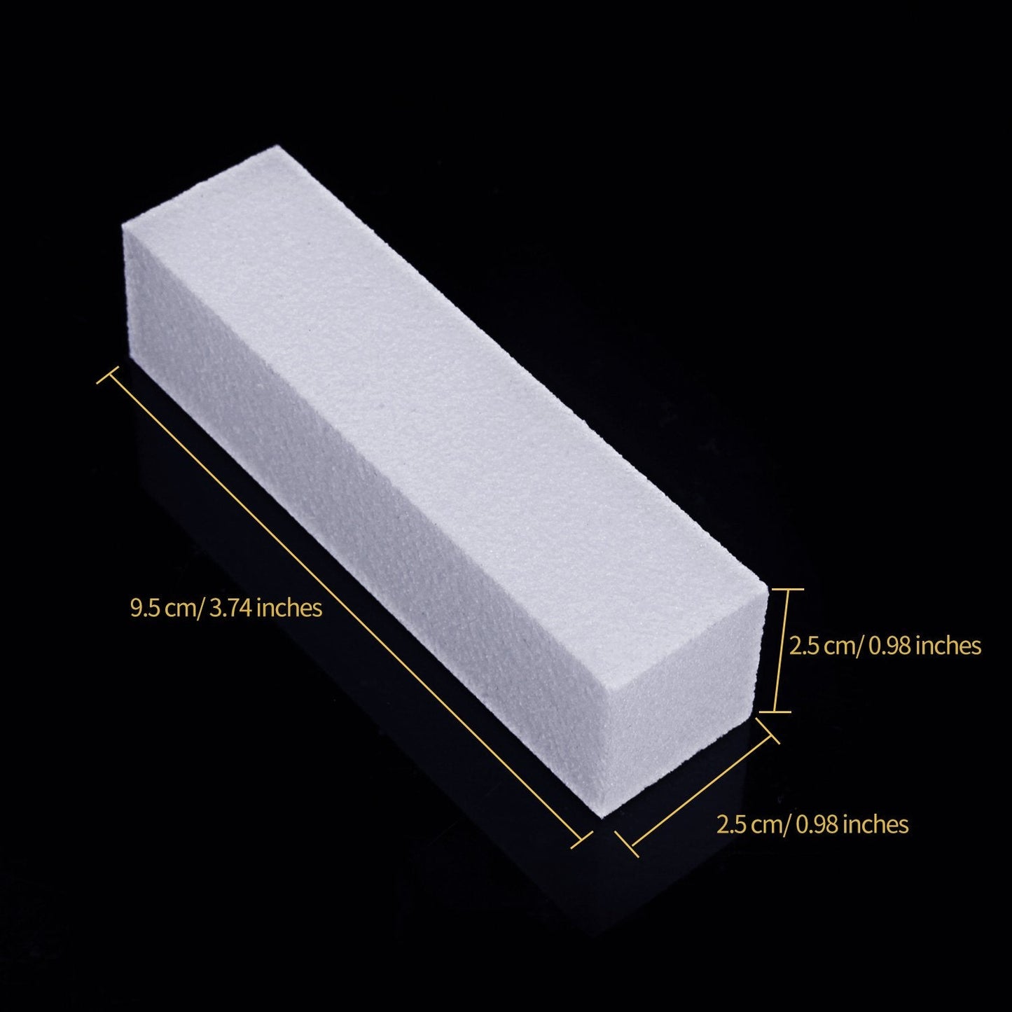 Senkary 12 Pack Nail Buffer Block 4 Sided Nail File Sanding Block Buffing Blocks for Natural and Acrylic Nails, Medium Grit (White) Beauty & Personal Care Senkary